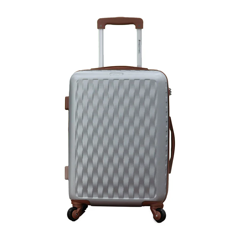Equipaje ABS con textura de bolsa tejida
